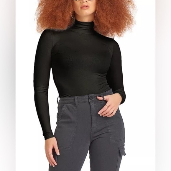 Black Tape_ Tops - Black TAPE_ Ribbed Turtleneck Top NWT XS